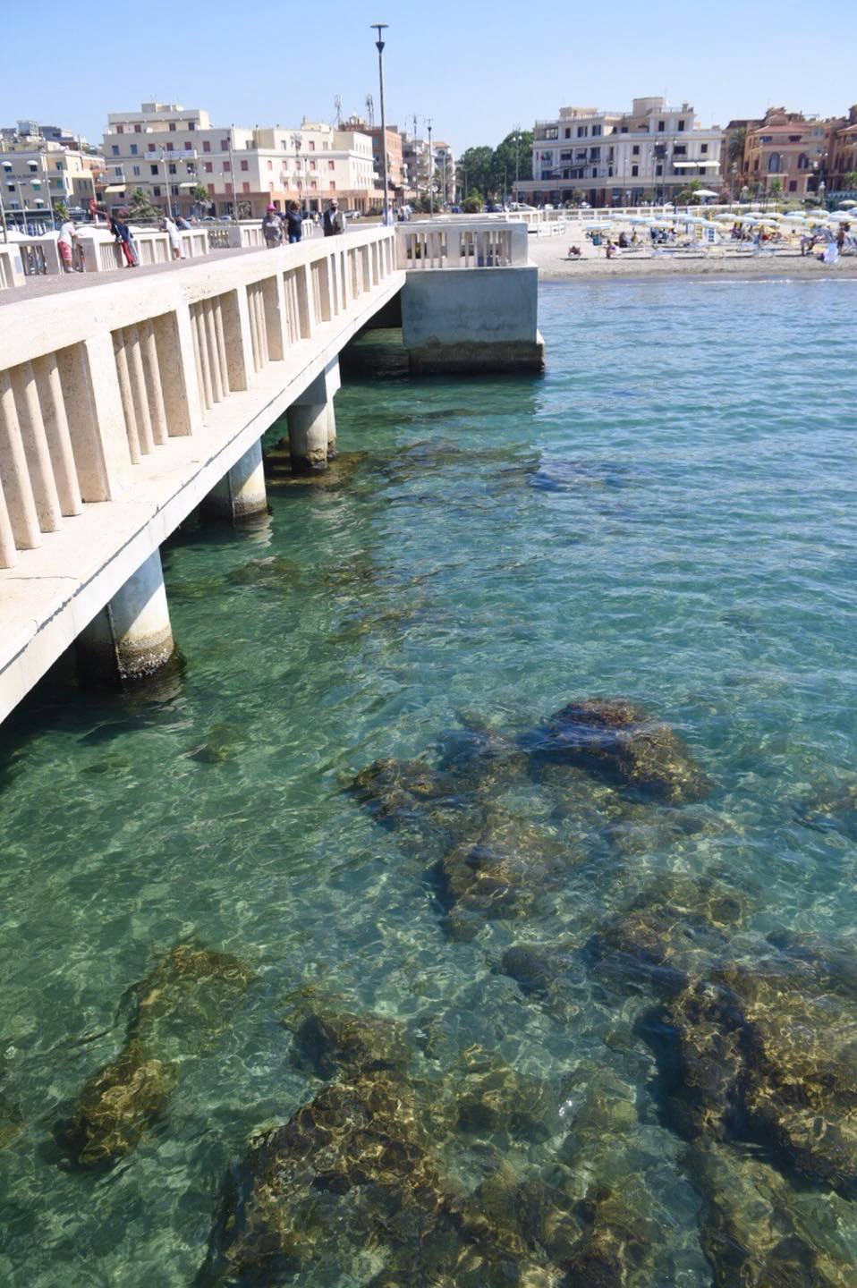 Il mare di Ostia  in salute